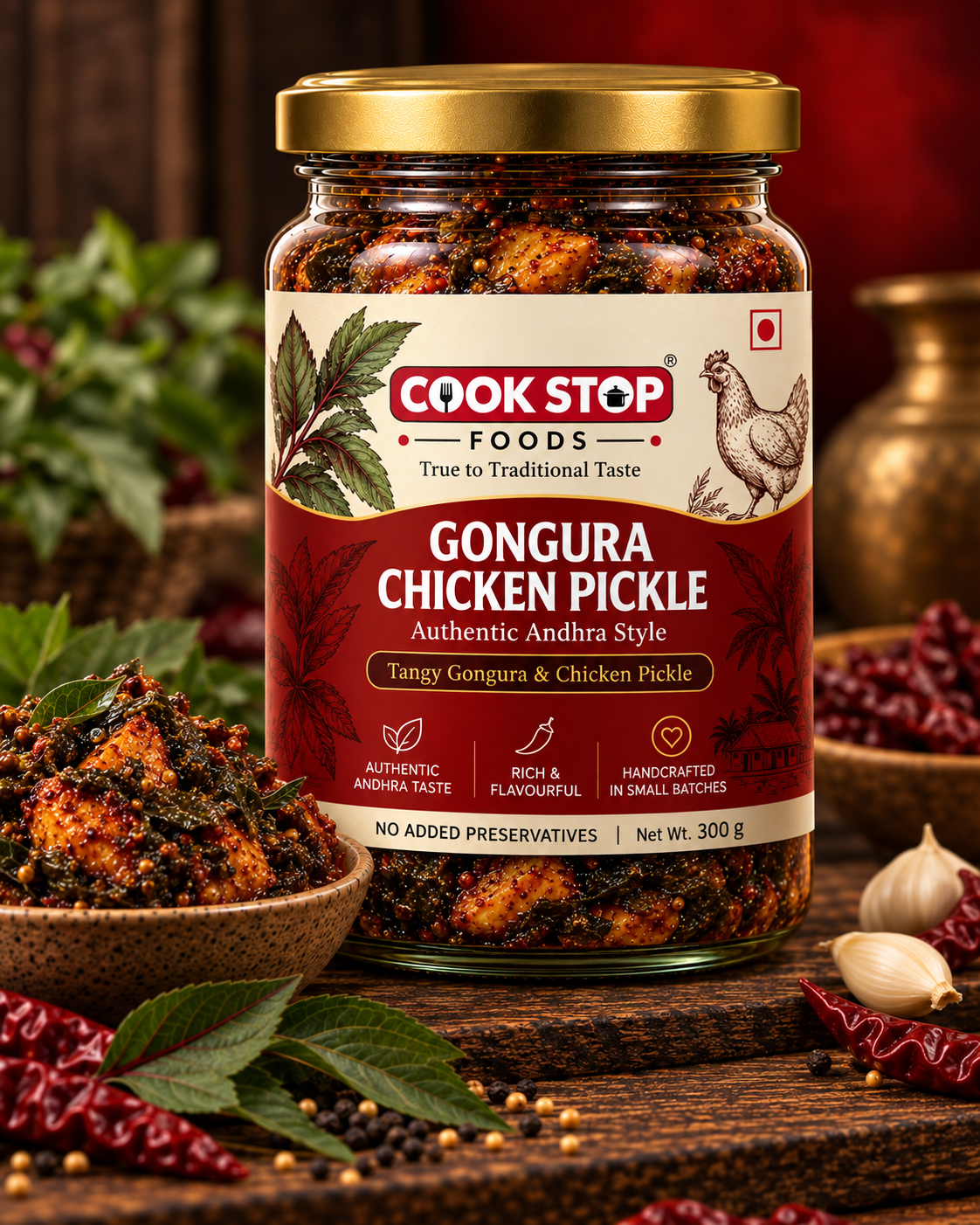 Gongura Chicken Pickle