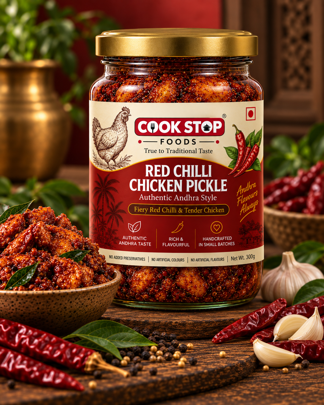 Red Chilli Chicken Pickle